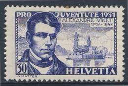 Switzerland Schweiz Suisse 1931 Mi 249 YT 253 Sc B60 SG J59 * MH - Alexandre Vinet (1797–1847) Theologe - Teologi