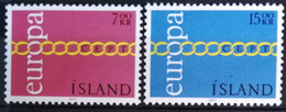 EUROPA 1971 - ISLANDE                    N° 404/405                       NEUF** - 1971