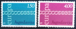 EUROPA 1971 - YOUGOSLAVIE                  N° 1301/1302                       NEUF** - 1971