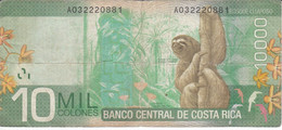 BILLETE DE COSTA RICA DE 10000 COLONES DEL AÑO 2009 (PEREZOSO)  (BANKNOTE) - Costa Rica