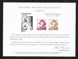 U.S.A.   POLSKA '73 B.E.P. CARD UNUSED (FF-81) - Souvenirkarten
