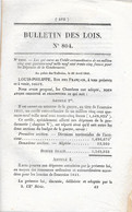 Lois De 1841 Qui Ouvre Un Crédit Pour La Dépense De La GENDARMERIE - Politie & Rijkswacht