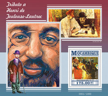 2015 MOZAMBIQUE MNH. HENRI DE TOULOUSE-LAUTREC  |  Yvert&Tellier Code: 1033  |  Michel Code: 8218 / Bl.1083 - Mozambique