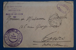 AN2 MAROC ORIENTAL  BELLE LETTRE FM  1910 POSTE  BOU DENIB POUR TOURS FRANCE     +++AFFRANCH. INTERESSANT - Cartas & Documentos