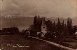 ST. SULPICE L'Eglise Et Les Alpes De Savoie - Saint-Sulpice
