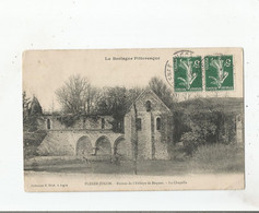 PLENEE JUGON LA BRETAGNE PITTORESQUE RUINES DE L'ABBAYE DE  BOQUEN . LA CHAPELLE 1909 - Plénée-Jugon