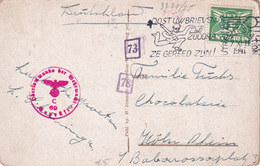 PAYS-BAS 1941 CARTE CENSUREE DE UTRECHT - Storia Postale