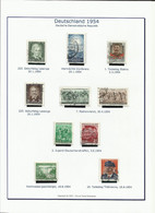 Allemagne DE L'EST ANNEE 1954 RDA DDR - Other & Unclassified