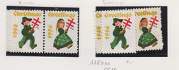 Verenigde Staten Kerstvignetten Scott-cat. Jaar 1956 CS49 WX 178/180 Versch.tandingen - Unclassified