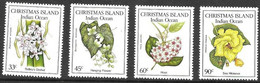 Christmas Islands Mnh ** 1986 5 Euros Flowers - Christmas Island