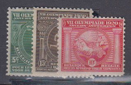 BELGIQUE      1920    N°     179 / 181          ( Neuf Avec Charniére )        COTE  7 € 50      ( S 186 ) - Neufs