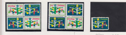 Verenigde Staten Kerstvignetten Scott-cat. Jaar 1962 CS56 RX 213/216 Printermark E+W Versch.tandingen - Zonder Classificatie