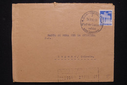 ALLEMAGNE - Enveloppe Commerciale De IdarOberstein Pour La Suisse En 1950 Avec Vignette Au Dos - L 113671 - Zona Anglo-Américan