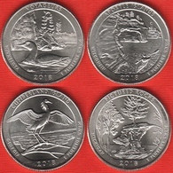 USA Set Of 4 Quarters: "America The Beautiful" 2018 D UNC - 2010-...: National Parks