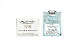 LOT 2 - Etiquette De Vin - Monbazillac - Domaine De Bonvin - Château Grand Chemin Belingard - 1995-1996 - Monbazillac