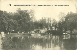 CPA 82 CASTELSARRASIN / BASSIN DU CANAL ET PONT DES CAPUCINS - Castelsarrasin