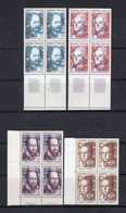 France 1967 - Famous Figures, Emile Zola, Albert Camus, Beaumarcahais, Saint François De Sales - MNH** -  Superb*** - Collections