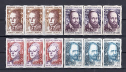 France 1967 - Famous Figures, Emile Zola, Albert Camus, Beaumarcahais, Saint François De Sales - MNH** -  Superb*** - Collections