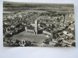 Carte Photo - HARNES - Vue Aérienne Quartier Et Place De L' Eglise - Tbe - Harnes