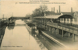 St Nicolas * Varangéville * L'embarquement Des Produits Sur Le Canal * Péniche Batellerie - Saint Nicolas De Port