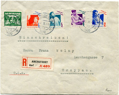 PAYS-BAS LETTRE RECOMMANDEE DEPART AMERSFOORT 3 II 1932 POUR LA TCHECOSLOVAQUIE - Storia Postale