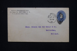 ETATS UNIS - Entier Postal Commercial De New York Pour Les Pays Bas En 1895 - L 113696 - ...-1900