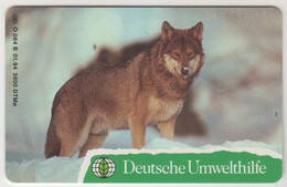 GERMANY - Deutsche Umwelthilfe: Wolf, O 0064b-01/94 ,tirage 3.800,mint - O-Series : Series Clientes Excluidos Servicio De Colección