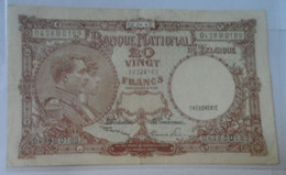 20 Francs, 1943 Belgique KM#111,30/ 04 1947- 20 Frank Belgïe Belgium Banknote - Andere