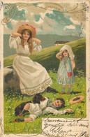 Illustrateur Mailick - Belle Carte Gaufrée 1904 - Mailick, Alfred