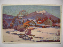 Künstlerkarte - Partie Bei Eisenstein Mit Arber, Bavaria - Posted 1921 - Regen