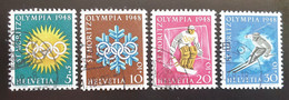 Schweiz 1948, Mi 492-95 Gestempelt - Olympische Spiele - Usati