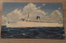 OLD POSTCARD Transport > Ship  SCHIFFE   Q.s.s.ARKADIA AK  1964 - Ferries