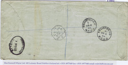 Ireland Dublin Registered 1898 Env To London Oval REGISTERED DUBLIN 7 MAR 98 On Three 1d Lilac - Non Classés
