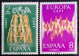 EUROPA 1972 - ESPAGNE                    N° 1744/1745                        NEUF* - 1972