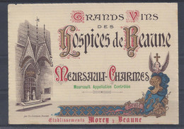 Etiquette HOSPICES De BEAUNE - MEURSAULT-CHARMES - Bourgogne
