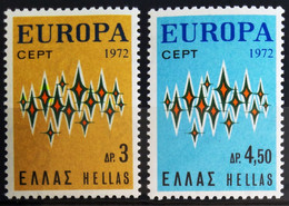 EUROPA 1972 - GRECE                    N° 1084/1085                        NEUF* - 1972