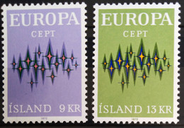 EUROPA 1972 - ISLANDE                    N° 414/415                        NEUF** - 1972