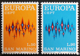 EUROPA 1972 - SAINT MARIN                   N° 808/809                        NEUF** - 1972