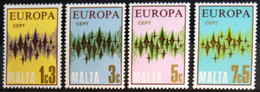 EUROPA 1972 - MALTE                   N° 452/455                        NEUF** - 1972