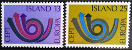 EUROPA 1973 - ISLANDE                   N° 424/425                        NEUF** - 1973