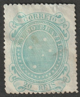 Brazil 1890 Sc 99b Bresil Yt 68 MH* Emerald Faulty - Ungebraucht