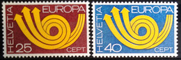 EUROPA 1973 - SUISSE                   N° 924/925                      NEUF** - 1973