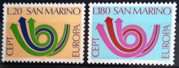 EUROPA 1973 - SAINT MARIN                   N° 833/834                      NEUF* - 1973