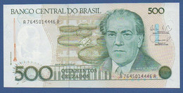 BRAZIL - P.212d – 500 Cruzados ND 1988 UNC, Serie A7645014446A - Brésil