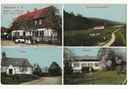 2 - Tilkerode A.H. Gastho Z. Erhölüng - Kirche - Försterei - Einetal M. Untermühle - Mansfeld