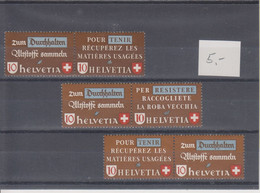 Schweiz GM3,  1942, Altstoff, Zusammenhängende Werte**, Siehe Scans! - Unused Stamps