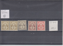 Schweiz GM3,  1882, 58 - 61B, Ziffer Lot **siehe Scans! - Neufs