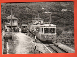 ZNE-05  Croisement De Trains à Intragna  Mai 1961. Foto Todt Non Circulé Grand Format - Intragna