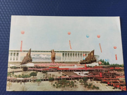 KOREA NORTH Old Postcard - Pyongyang Kim Il-sung Monument Opening Ceremony - Corea Del Norte