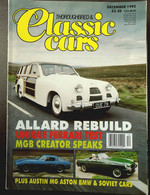 THOROUGHBRED & CLASSIC CARS Dec 1992 - ALLARD SAFARI MGB AUSTIN MG ASTON BMW 02 SOVIET CARS  FERRARI 250 GT - Verkehr